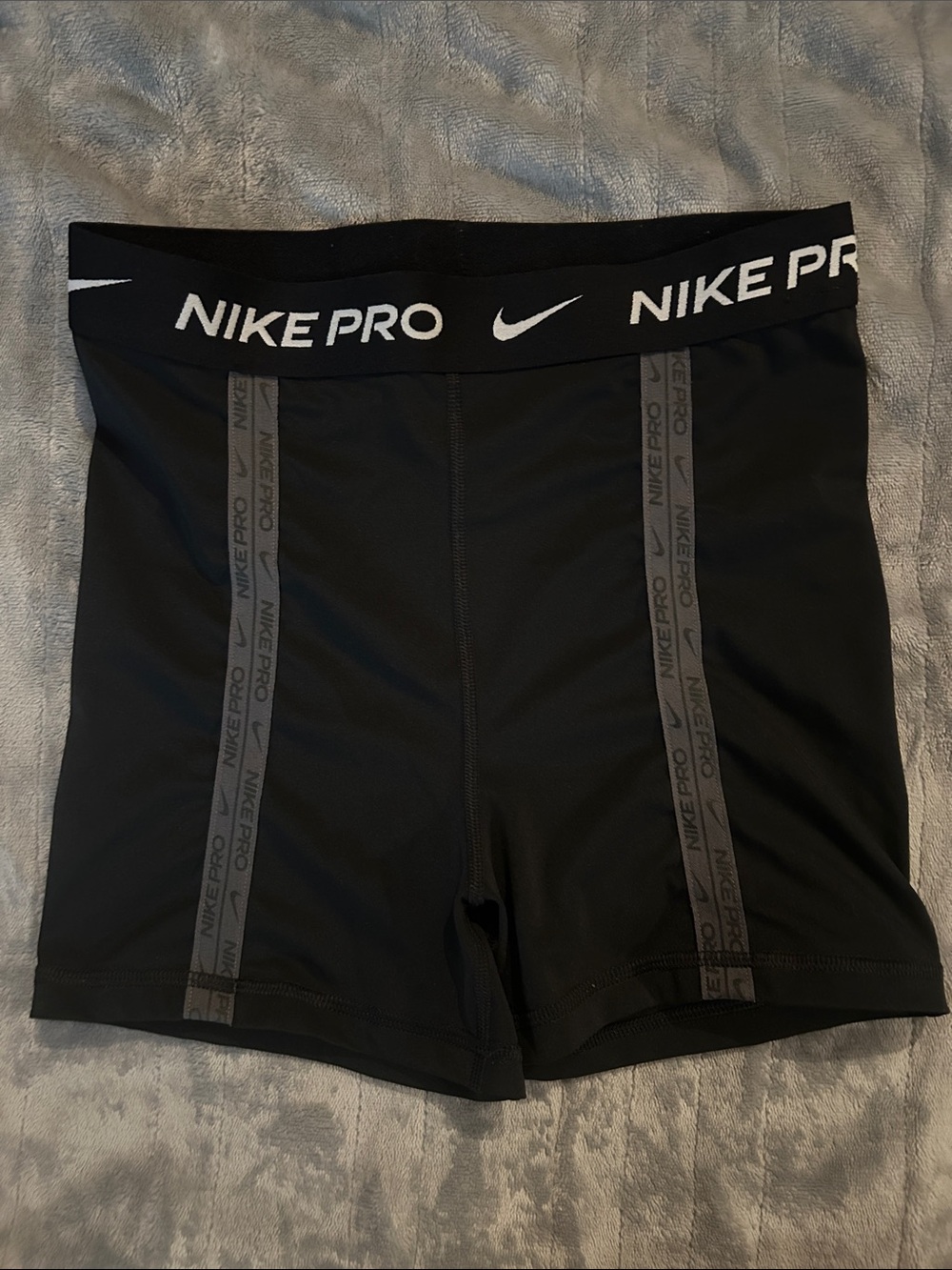 Nike Black Pro Compression Bike Shorts with Logo Waistband